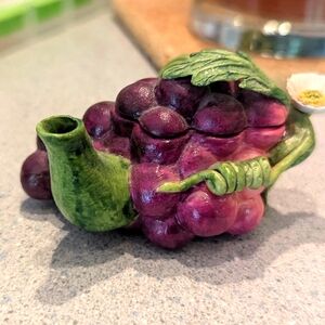 Vintage Miniature Grape Teapot